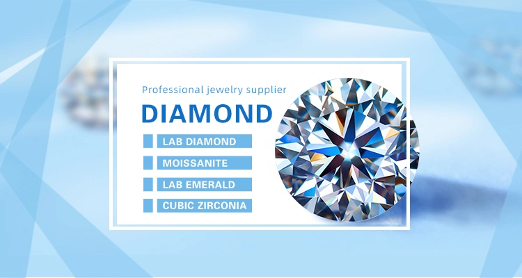 Factory Bulk Round Pink Vvs Loose Moissanite Diamond Stones Jewelry Making with Gra Certificate